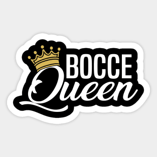 Bocce Queen Funny Sticker